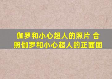 伽罗和小心超人的照片 合照伽罗和小心超人的正面图